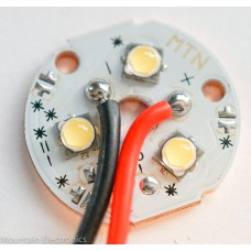 (3) Nichia NVSW319AT D400 5000K 80+ CRI LEDs on 20mm 3XP MTN Copper DTP MCPCB